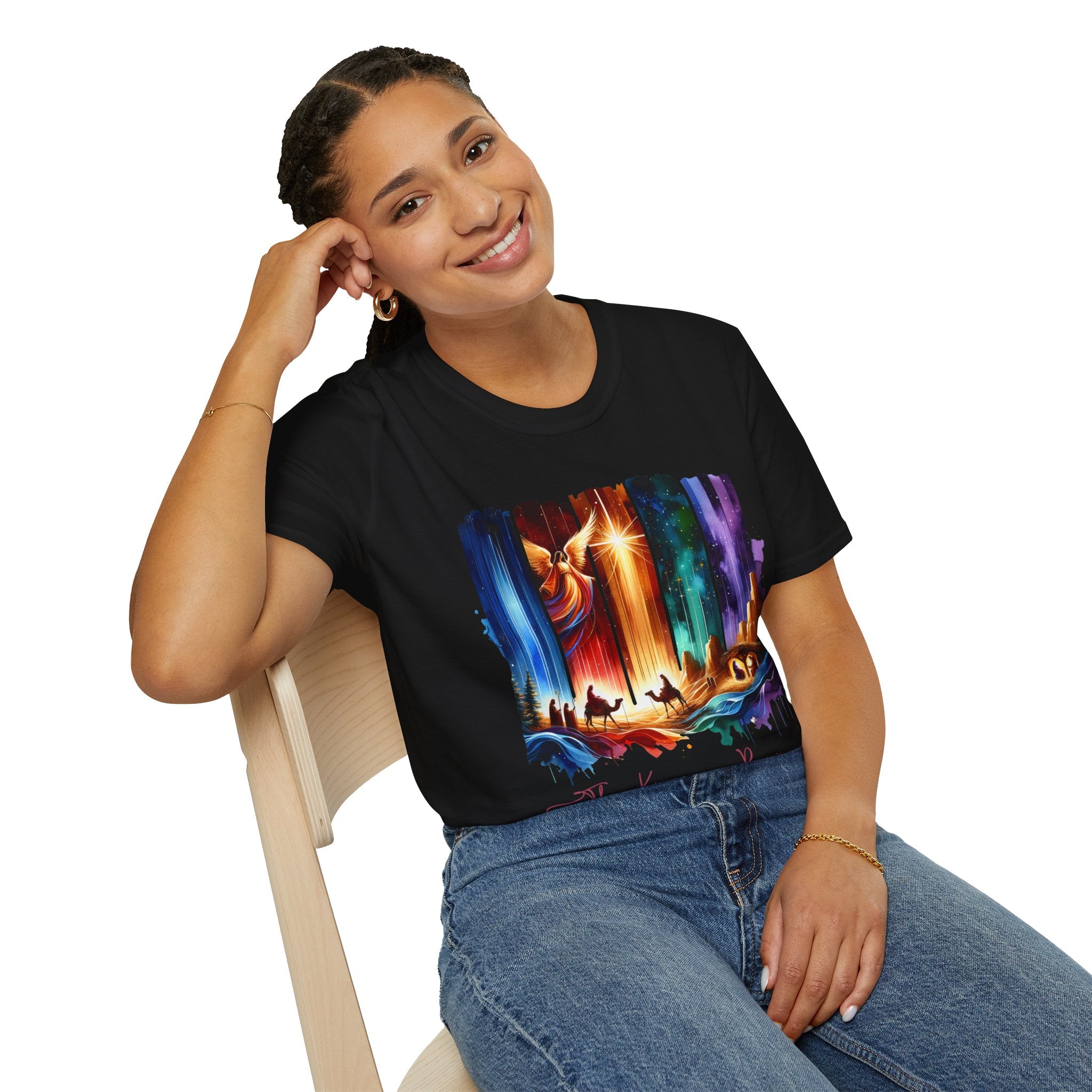 Vibrant Fantasy T-Shirt, Colorful Graphic Tee, Unisex Art Shirt, Great Gift for Fans, Unique Casual Wear, The King is Born Shirt