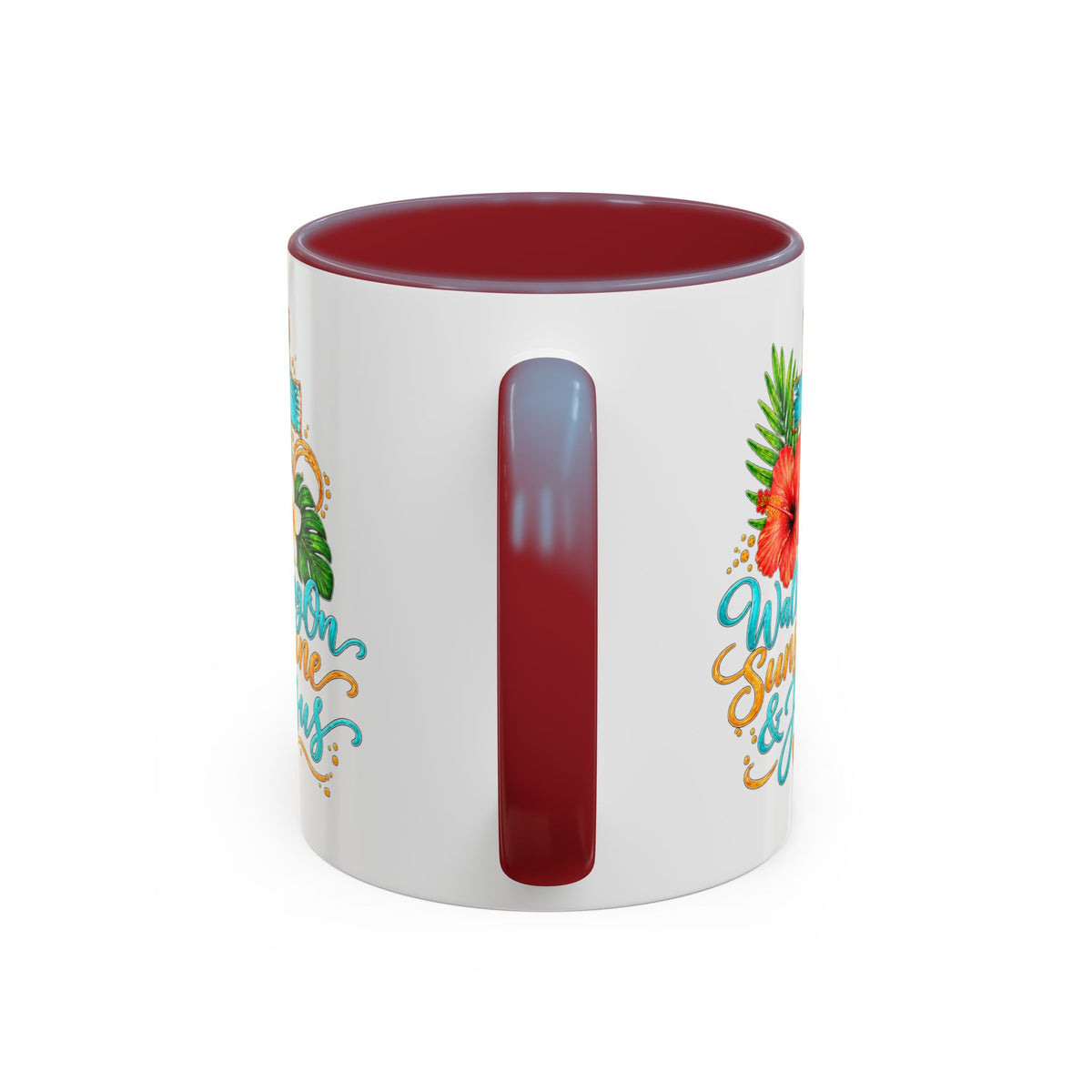 Walking on Sunshine & Jesus Coffee Mug – Floral Cross Accent Mug