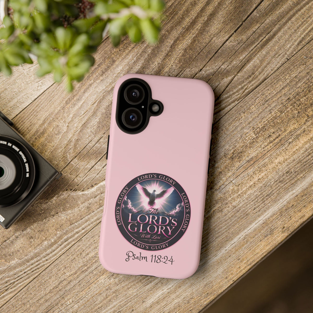 Christian Phone Case – "Lord's Glory with Lori" Dove Design Tough Case (Protective Phone Cover)