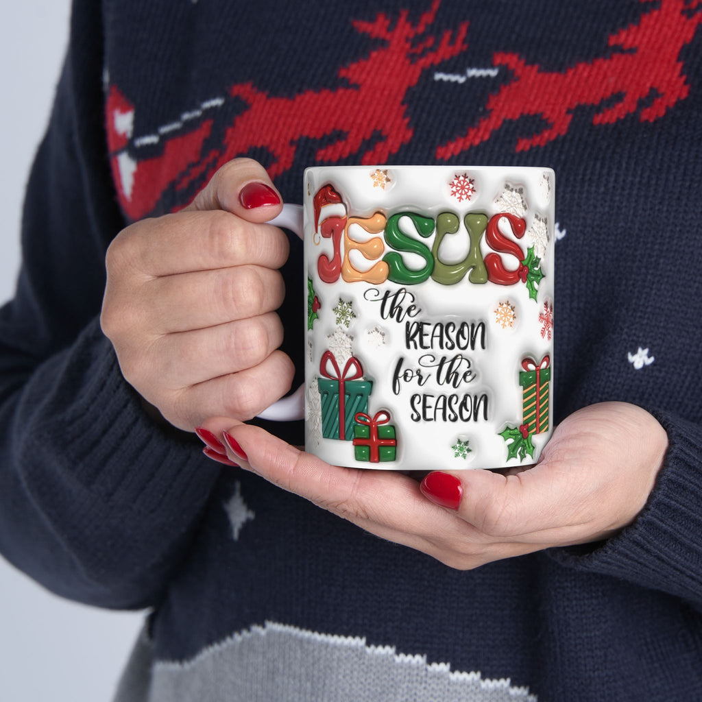 Jesus the Reason of the Season  | Holiday Coffee Cup | Christmas Gift | Hot Cocoa Mug
