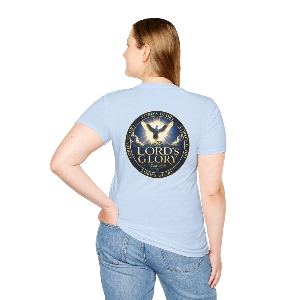 Lord's Glory with Lori Dove T‑Shirt — Christian Faith Logo Tee