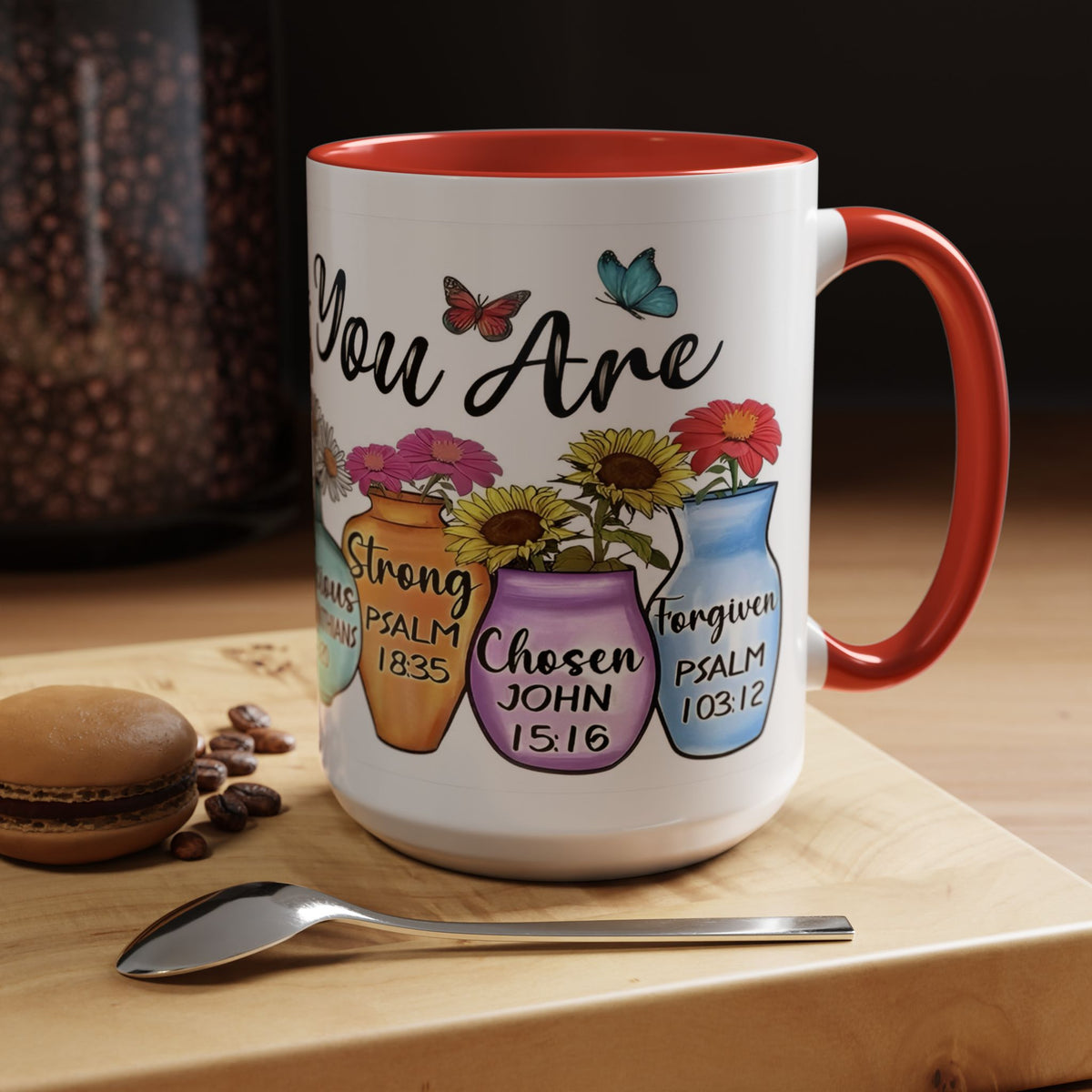 God Says You Are - You Are Loved Christian Bible Verse Coffee Mug