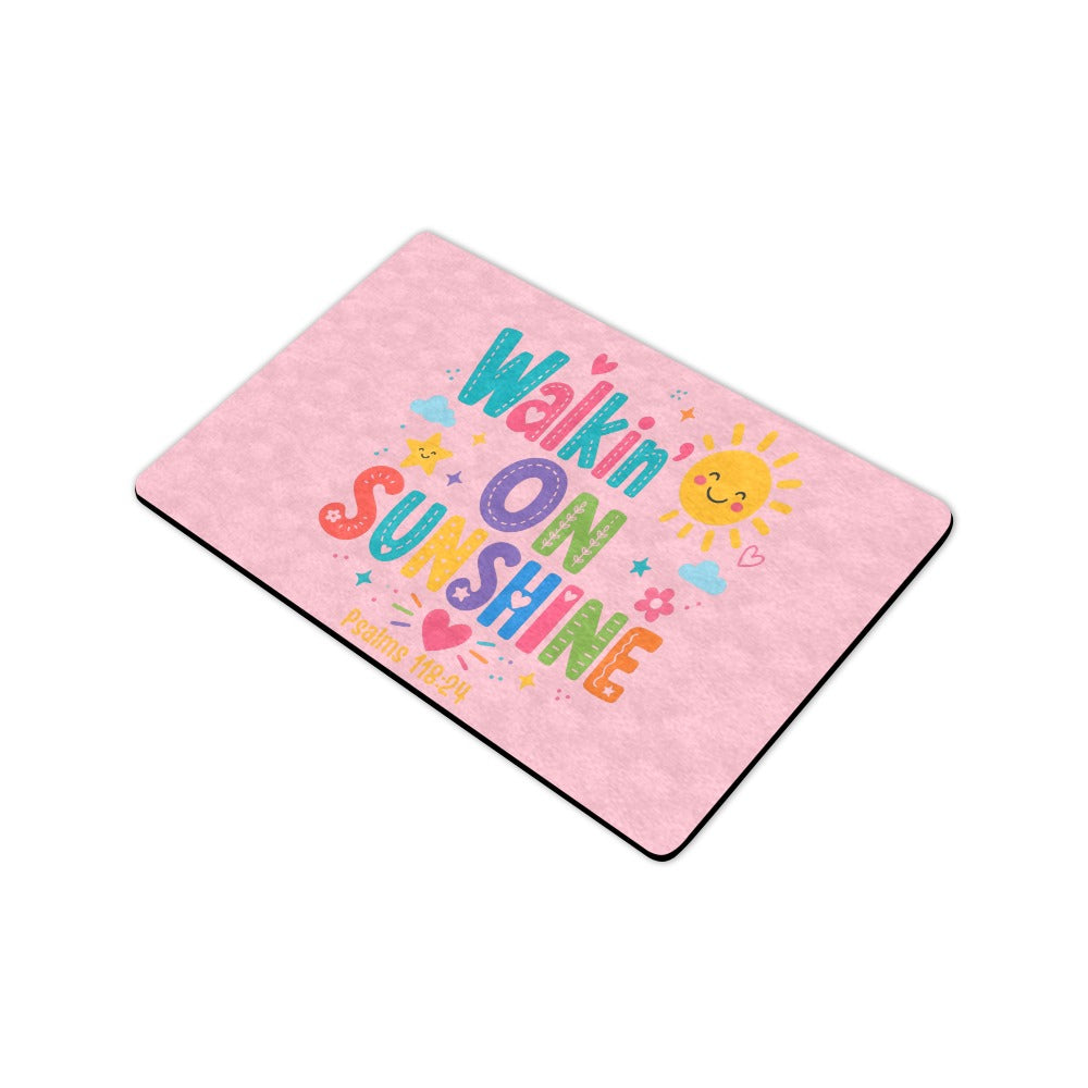 Walking on Sunshine Doormat 23.6"x15.7"  Made In USA