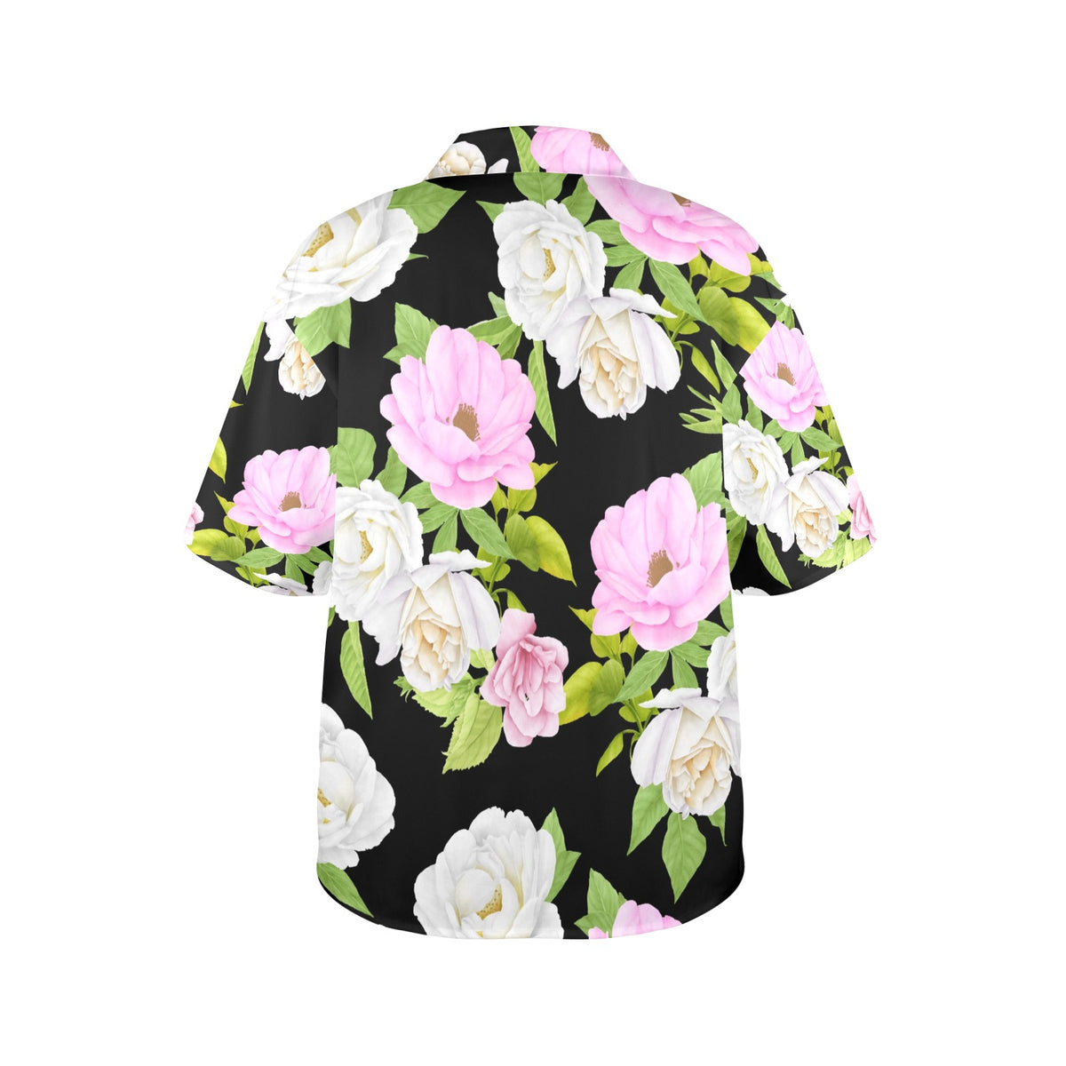 Lords Glory Gardenia's Flowers Women's All Over Print Hawaiian Shirt （Made in USA Ships to USA Only）