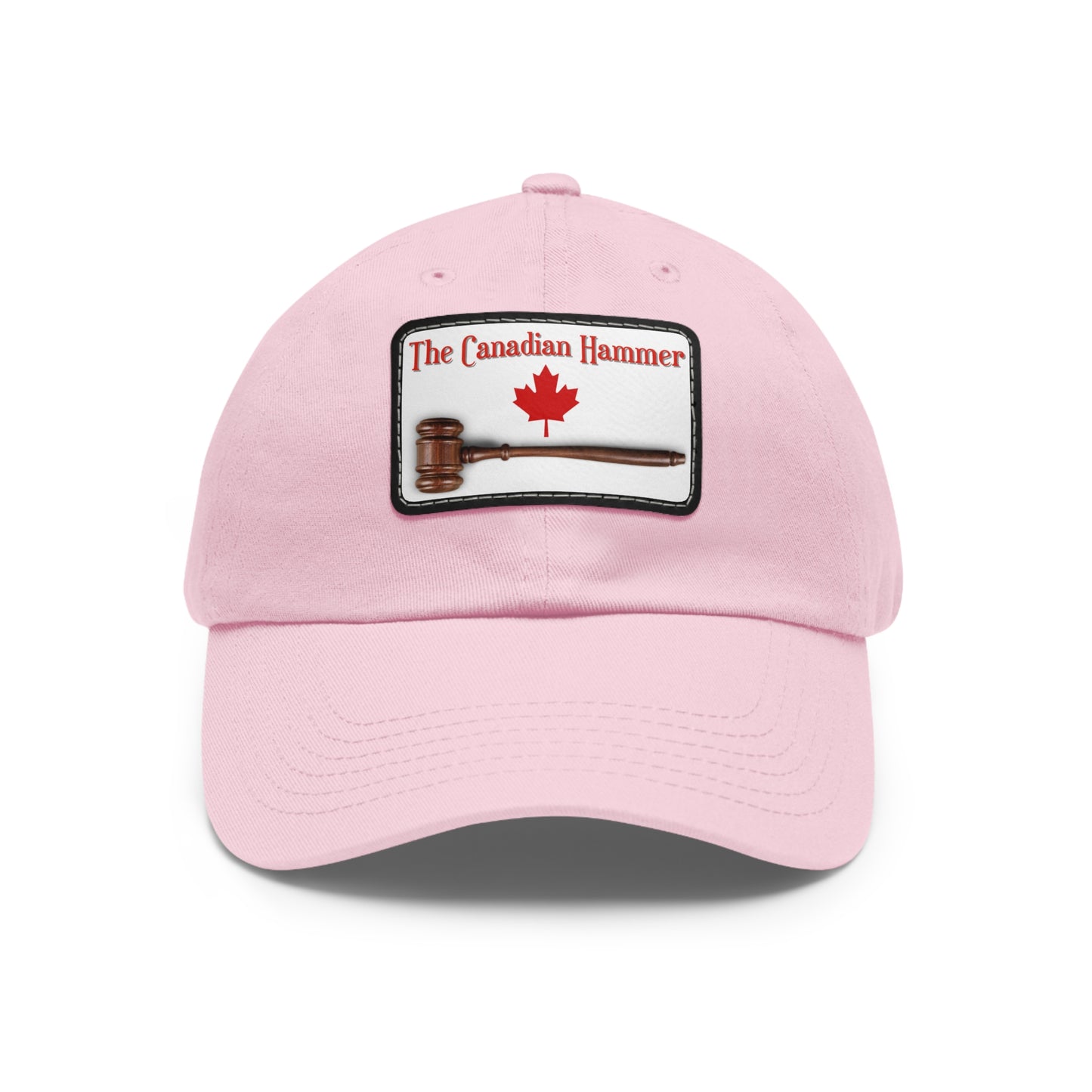 The Canadian Hammer / Barry Wunsch / #TheCanadianHammer Mom and Dad Hat with Leather Patch (Rectangle)