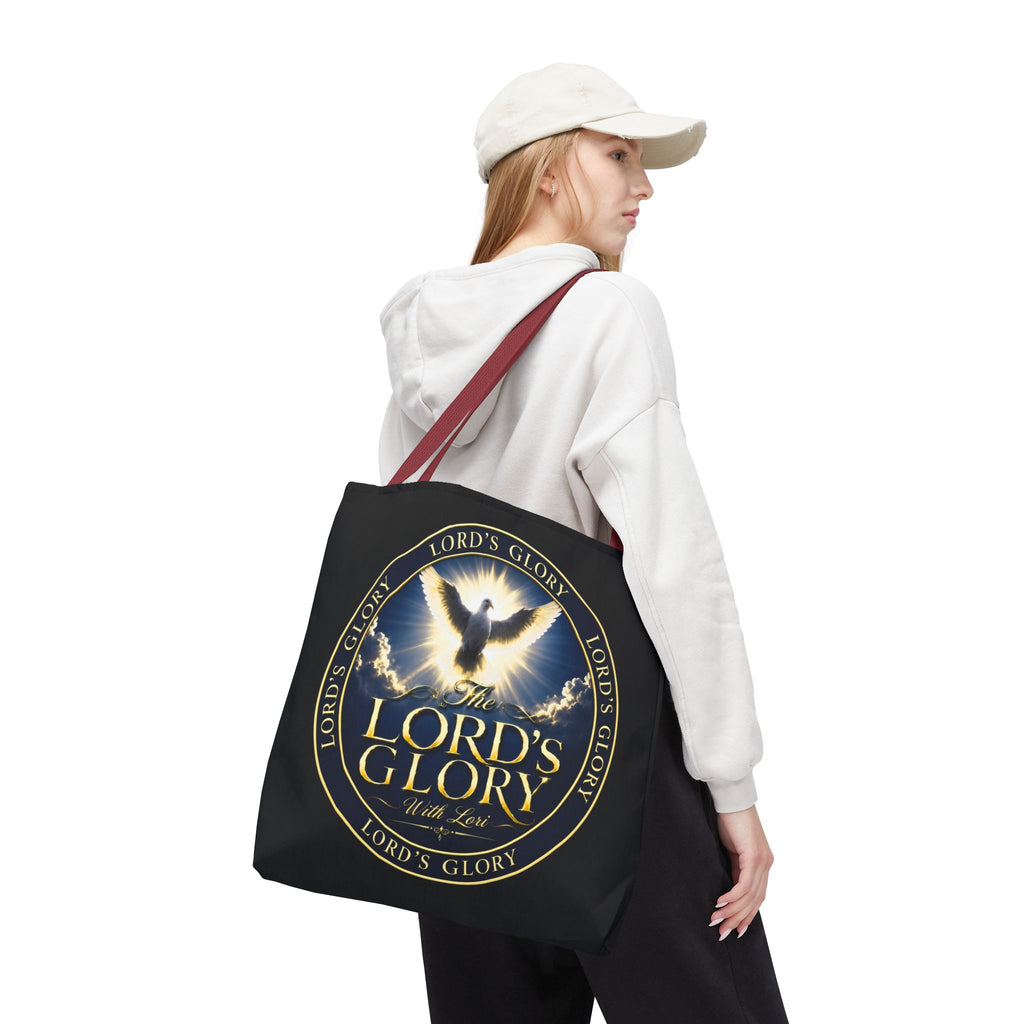Tote Bag — "The Lord's Glory with Lori" Christian Dove Tote (Faith-Inspired Church Bag)
