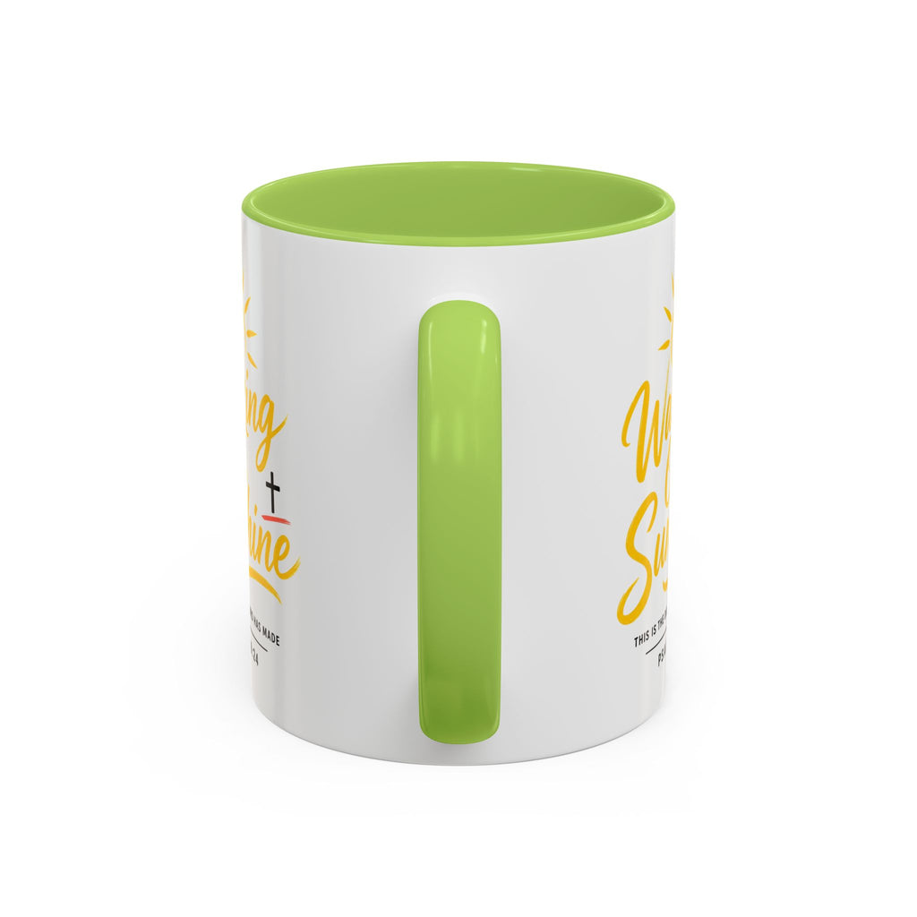Walking on Sunshine Psalms 118:24  Accent Coffee Mug (11, 15oz)