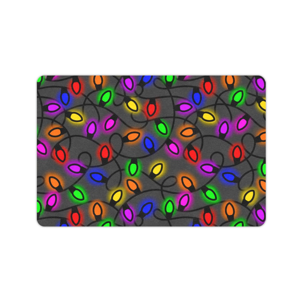 Christmas Lights Doormat 23.6"x15.7"  Made In USA