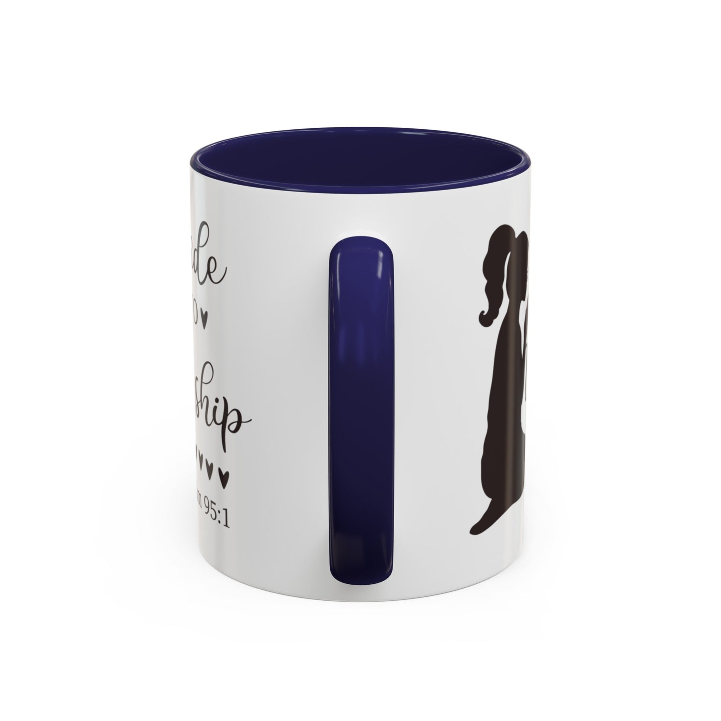 MADE TO WORSHIP - Psalm 95:1 5 Colors Accent Coffee Mug, 11oz