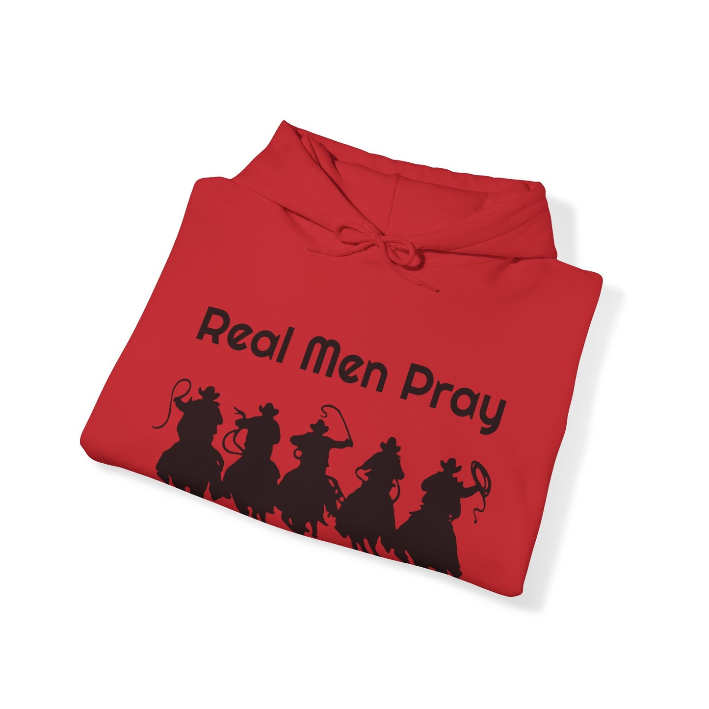 Real Men Pray - Cowboys - Unisex Heavy Blend Hooded Sweatshirt