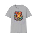 Lion of Judah Colorful Lion T-Shirt — "The Lion of Judah / Aryeh Yehudah" Graphic Tee