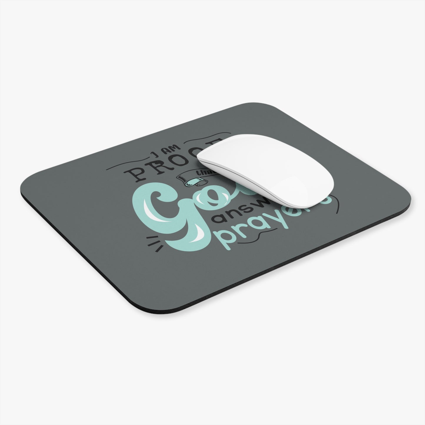 GOD Answers Prayers - Mouse Pad (Rectangle)