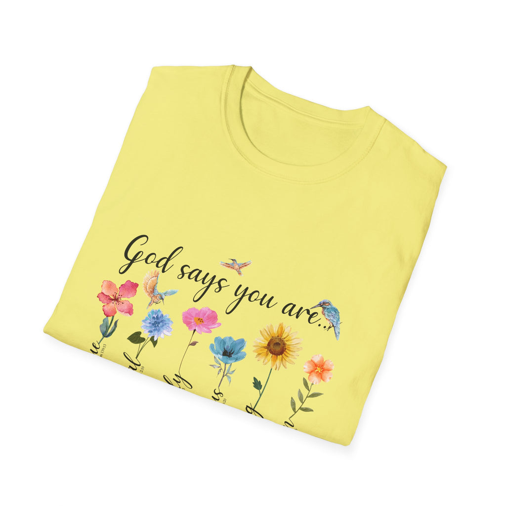 God Says You Are Loved Wildflower T-Shirt