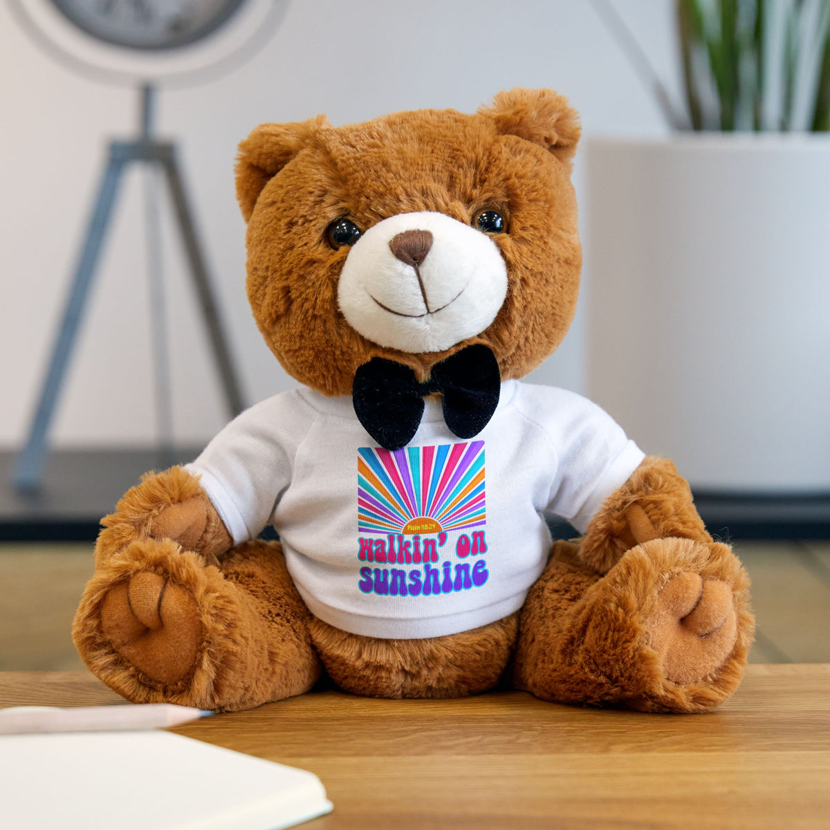 Lords Glory with Lori Plush Teddy Bear with 'Waking on Sunshine' T‑Shirt