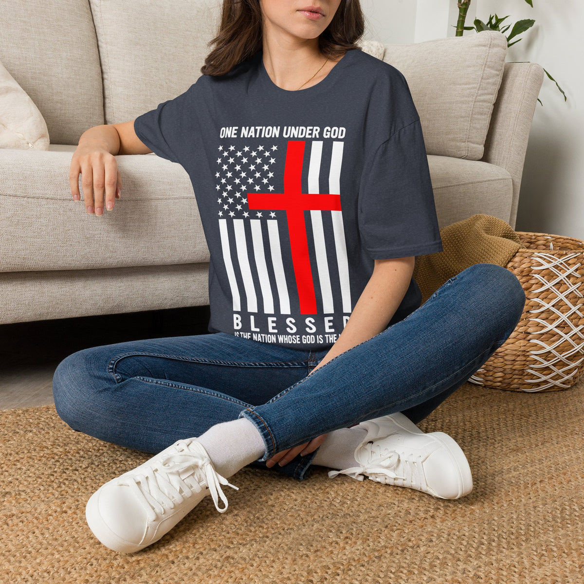 One Nation Under GOD - Mens Womans Softstyle T-Shirt