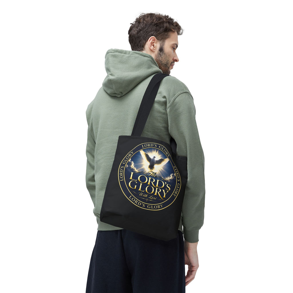 Tote Bag — "The Lord's Glory with Lori" Christian Dove Tote (Faith-Inspired Church Bag)