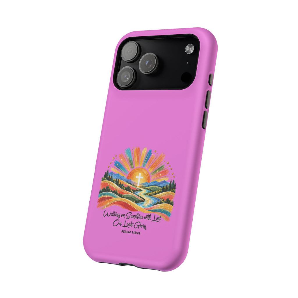 Magnetic Phone Case – “Walking on Sunshine with Lords Glory” Sunrise Design