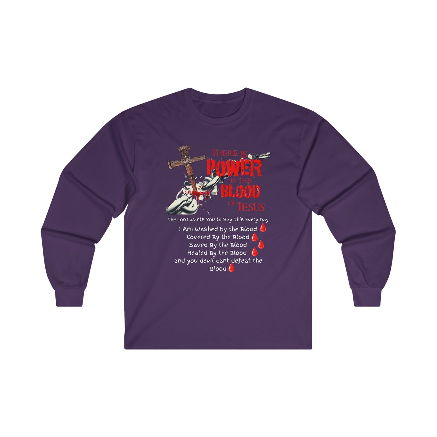 The Power of the Blood of Jesus - Ultra Cotton Long Sleeve Tee