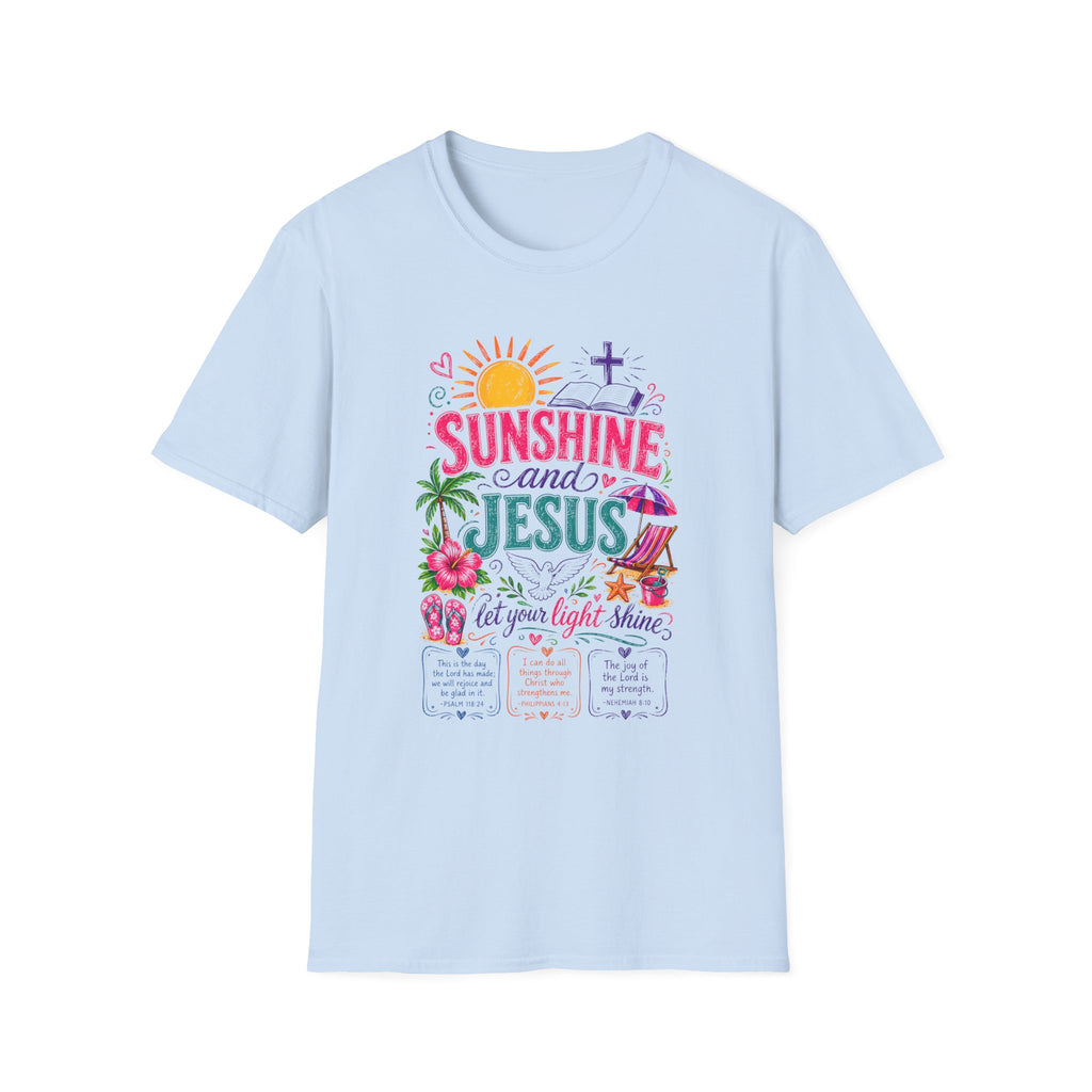 Sunshine and Jesus Christian Faith T-Shirt