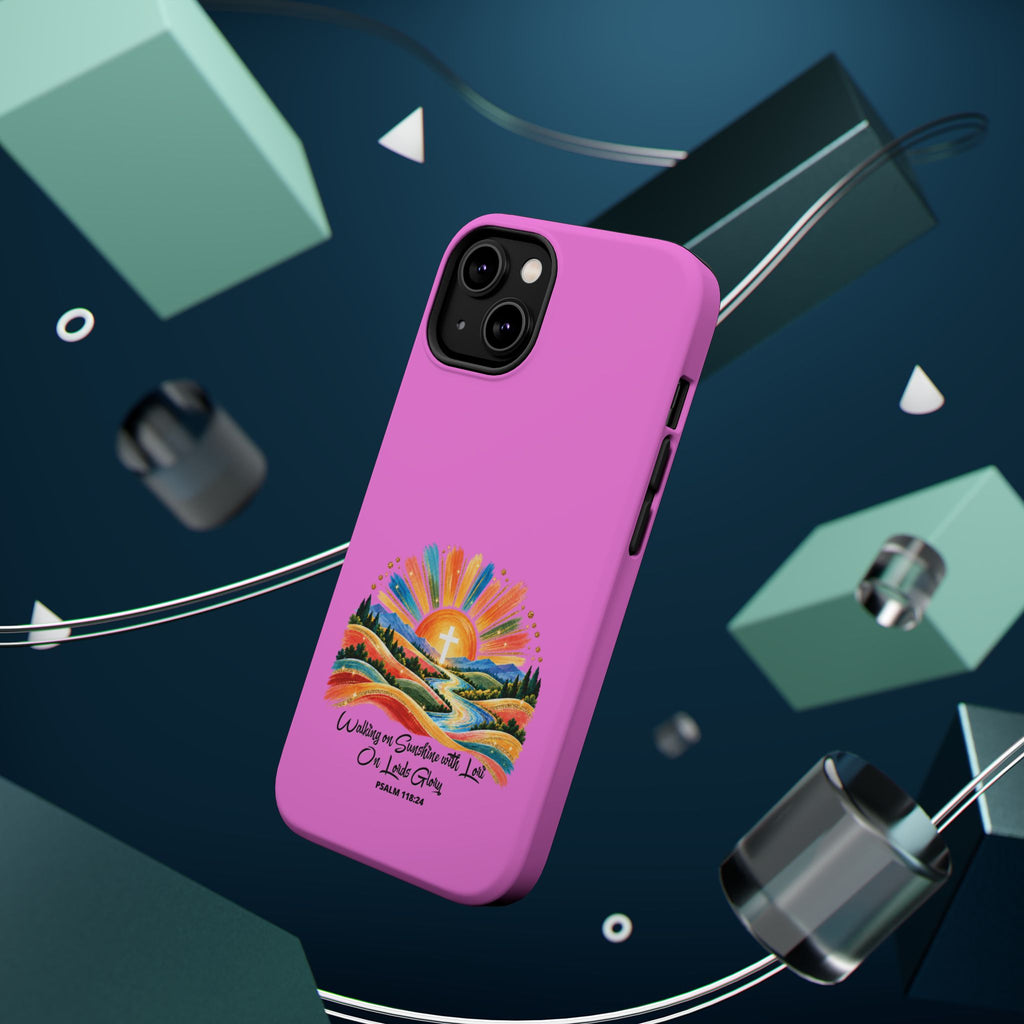 Magnetic Phone Case – “Walking on Sunshine with Lords Glory” Sunrise Design