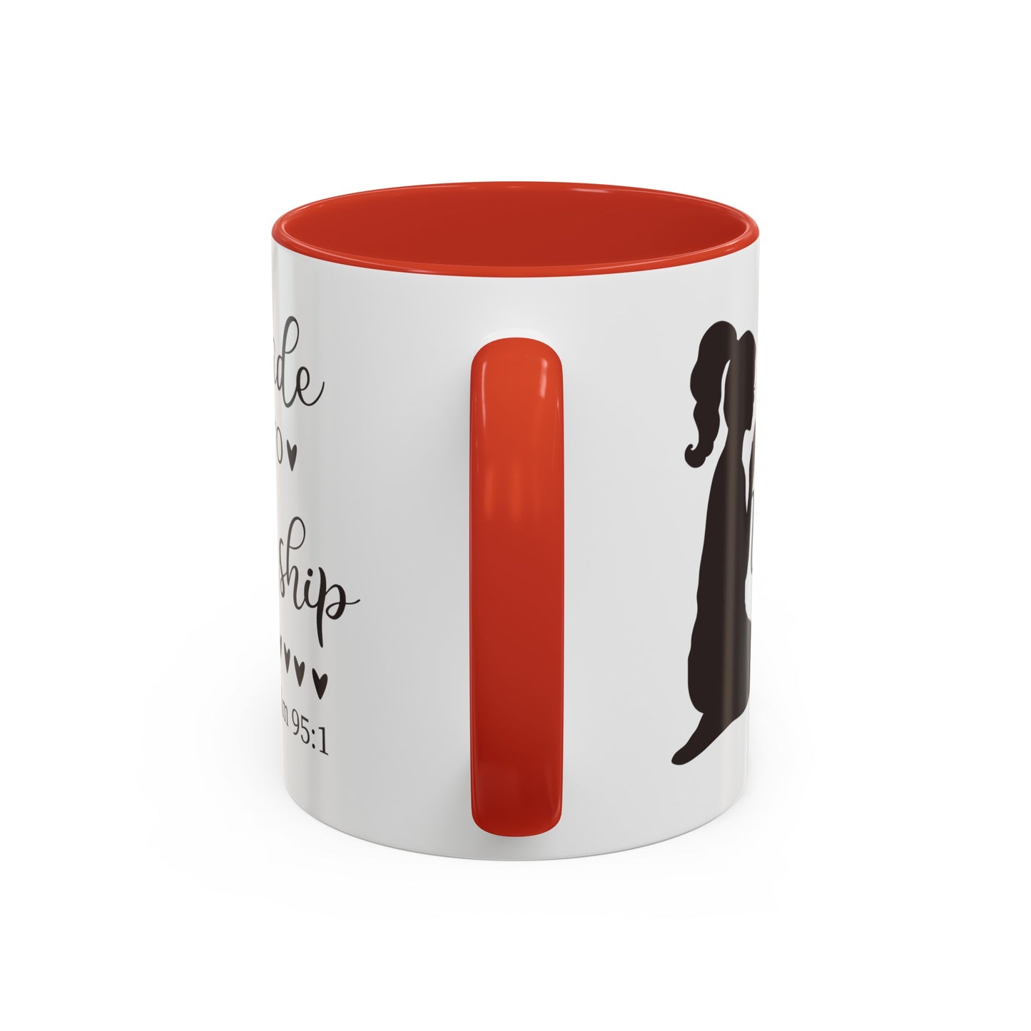 MADE TO WORSHIP - Psalm 95:1 5 Colors Accent Coffee Mug, 11oz