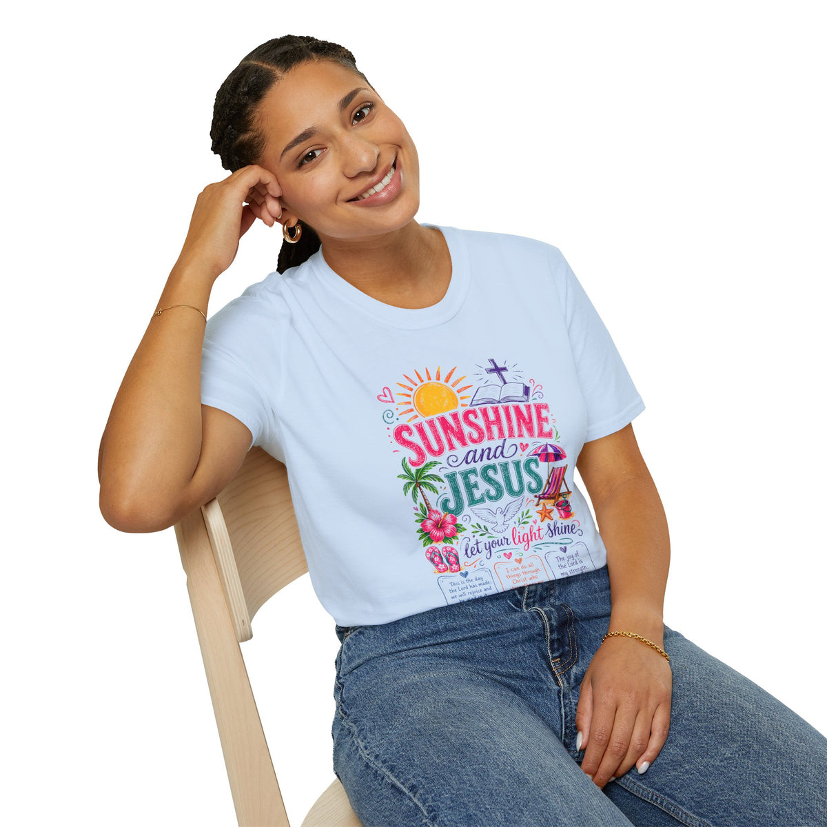 Sunshine and Jesus Christian Faith T-Shirt