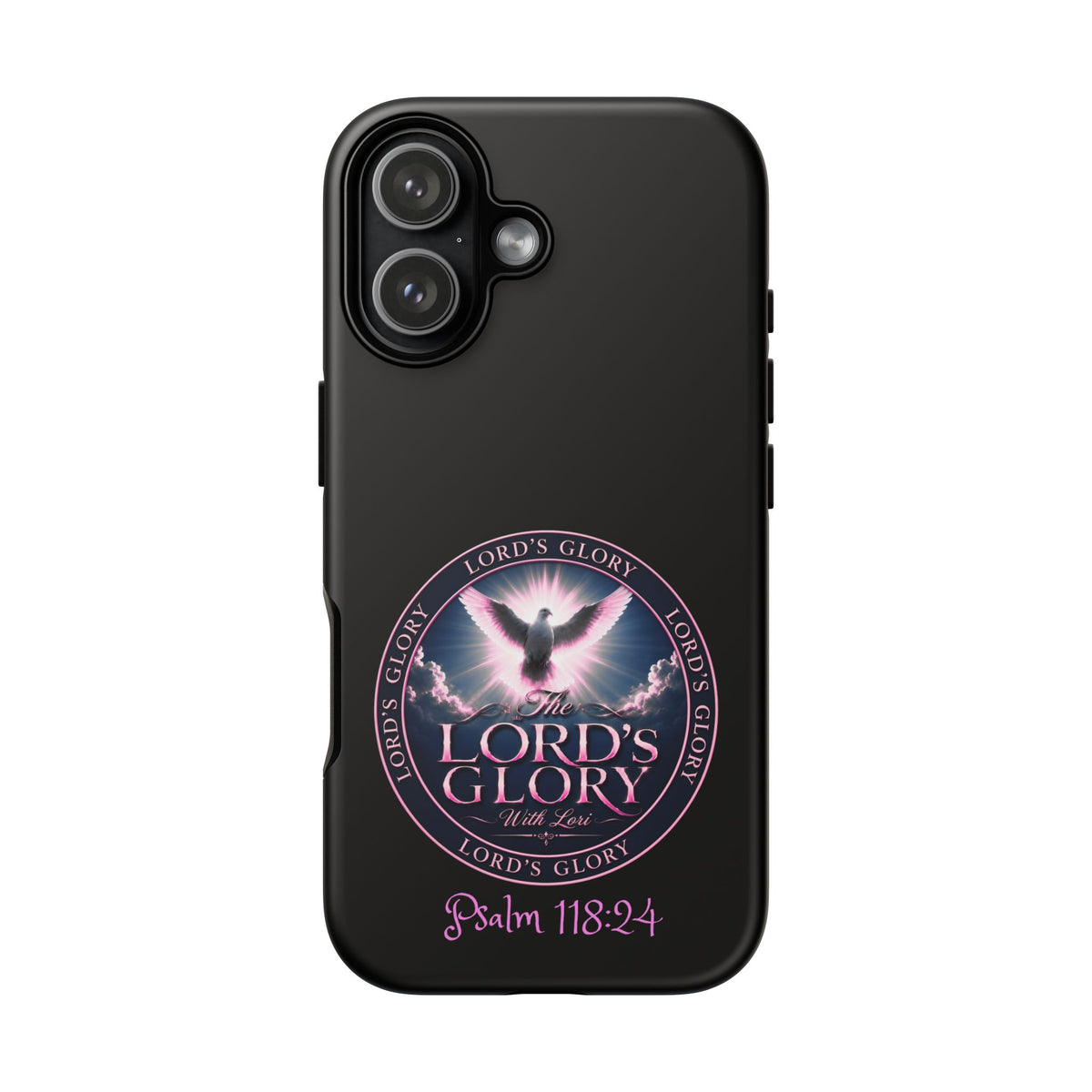 Christian Phone Case – "Lord's Glory with Lori" Dove Design Tough Case (Protective Phone Cover)