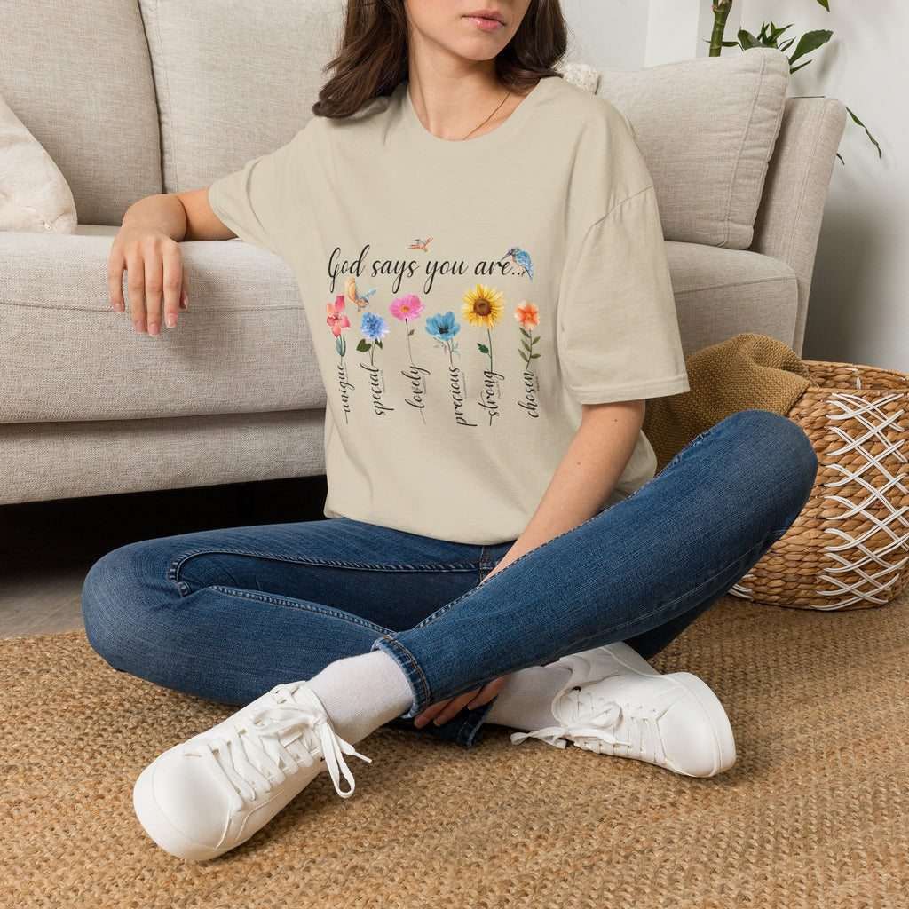 God Says You Are Loved Wildflower T-Shirt