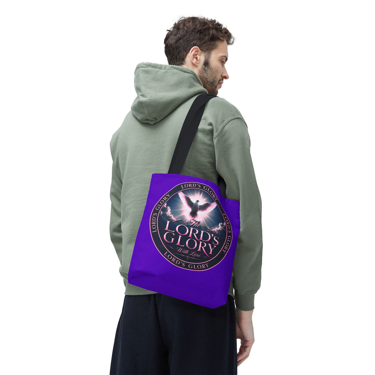 Inspirational 'The Lord's Glory with Lori' Tote Bag — Christian Faith AOP Shopper