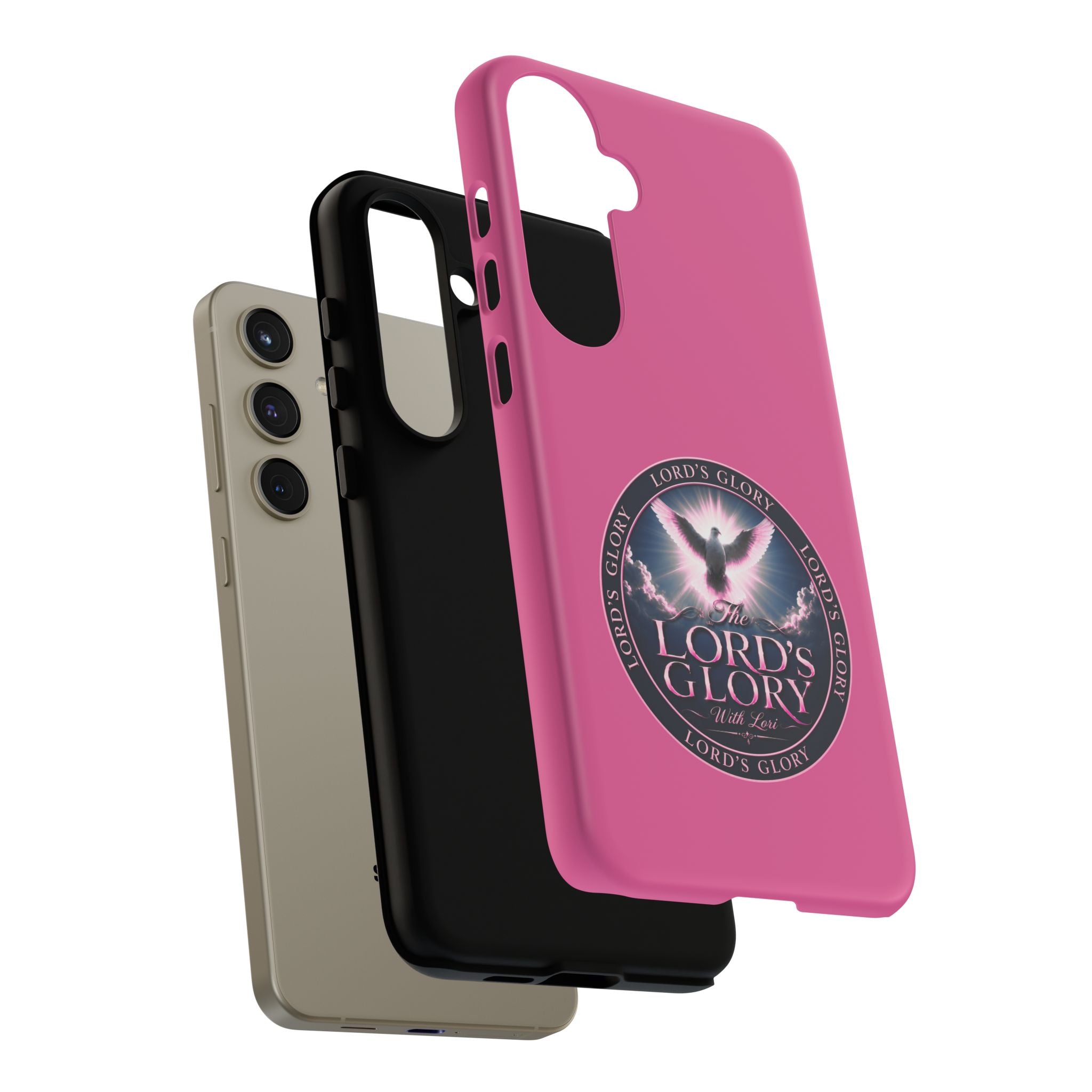 Christian Phone Case – "Lord's Glory with Lori" Dove Design Tough Case (Protective Phone Cover)