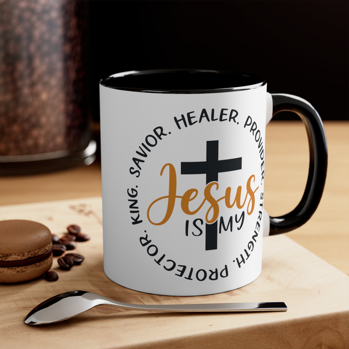 SAVIOR HEALER PROTECTOR - Accent Coffee Mug, 11oz