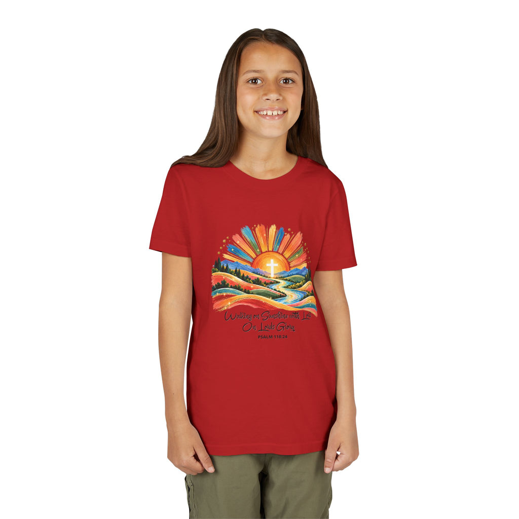 Youth Short Sleeve Tee – Walking On Sunshine with Lords Glory Design