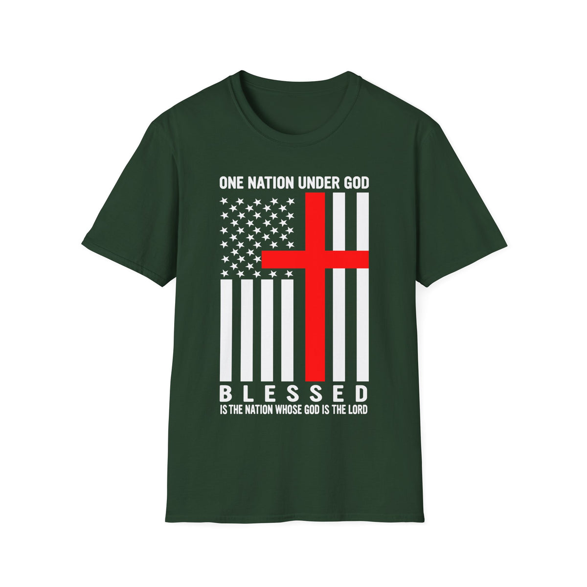 One Nation Under GOD - Mens Womans Softstyle T-Shirt