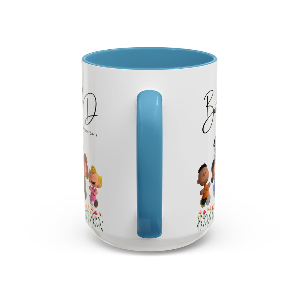 But God Scripture Coffee Mug — Genesis 50:20 Inspirational Heart Accent Mug (11/15oz)