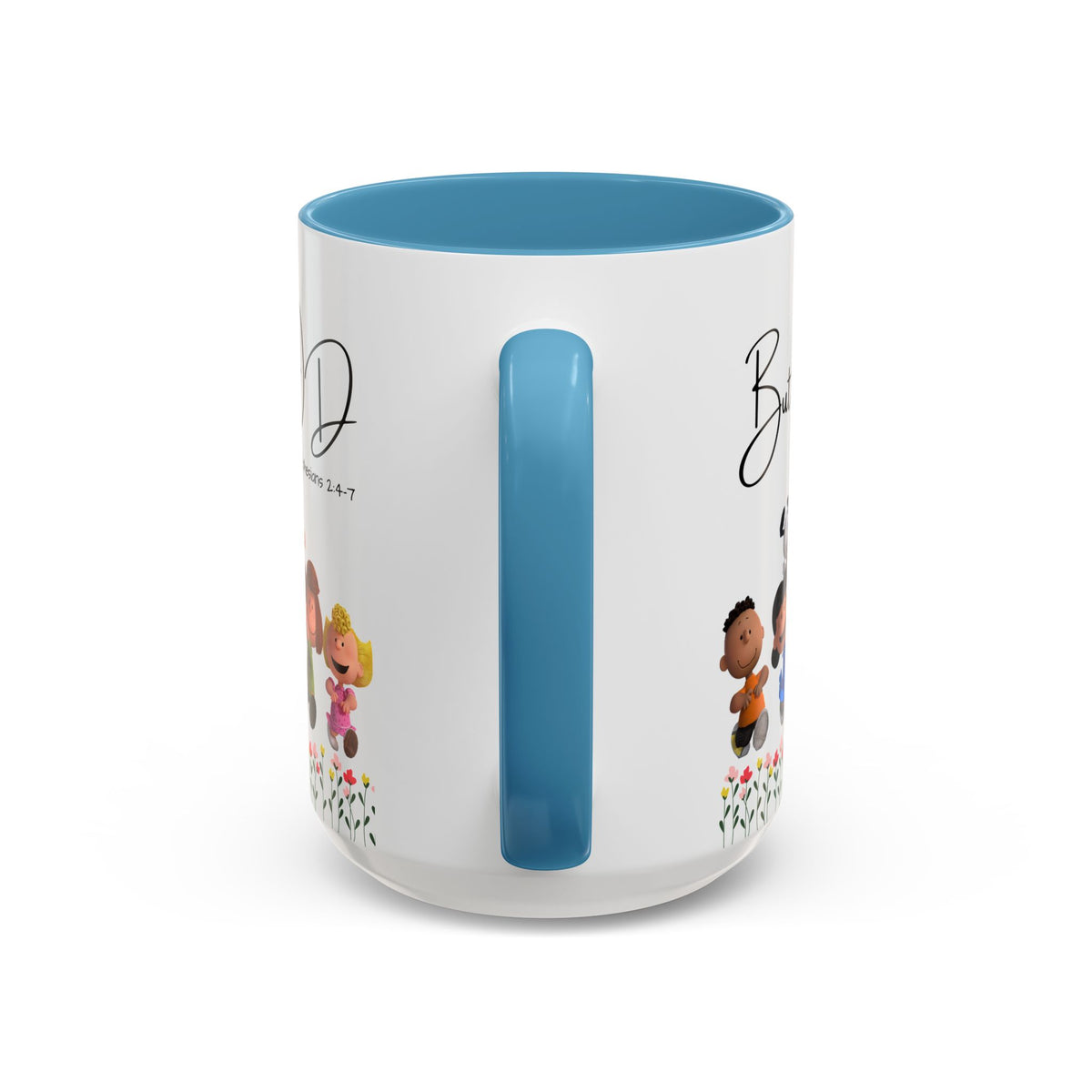 But God Scripture Coffee Mug — Genesis 50:20 Inspirational Heart Accent Mug (11/15oz)