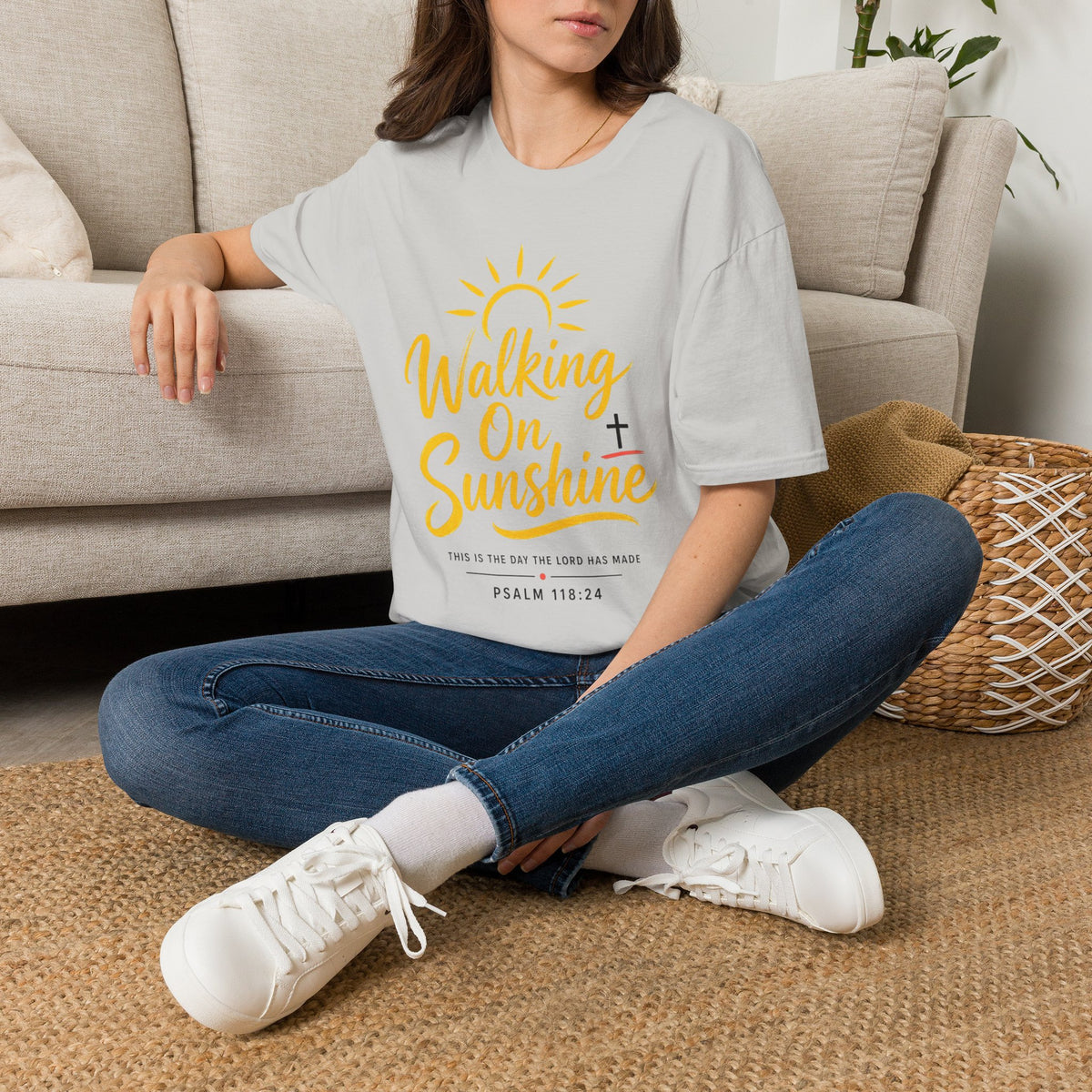 Walking on Sunshine Psalms 118:24 Softstyle T-Shirt