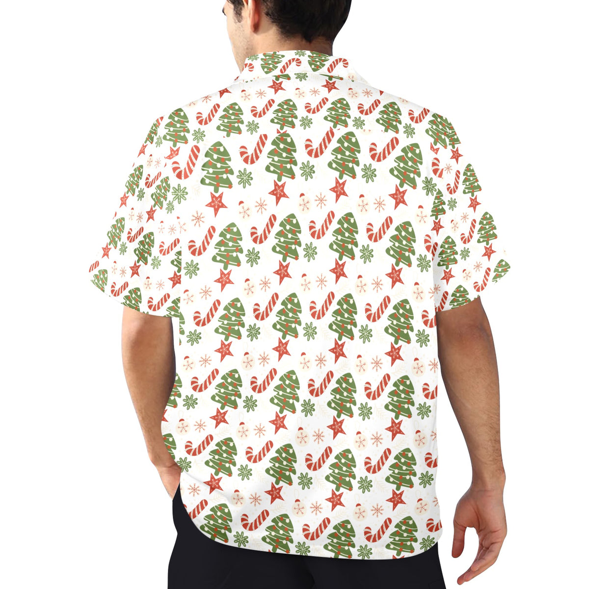 Men's All Over Print Christmas Shirt Made In USA Ships to USA Only