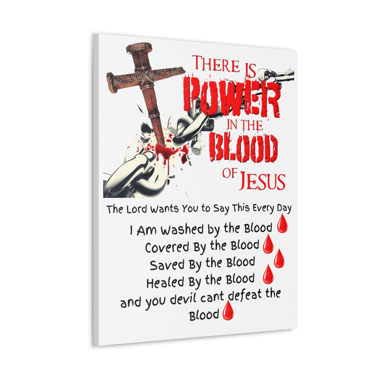 The Power of The Blood of Jesus - Julie Green Prophecy - Canvas Gallery Wraps