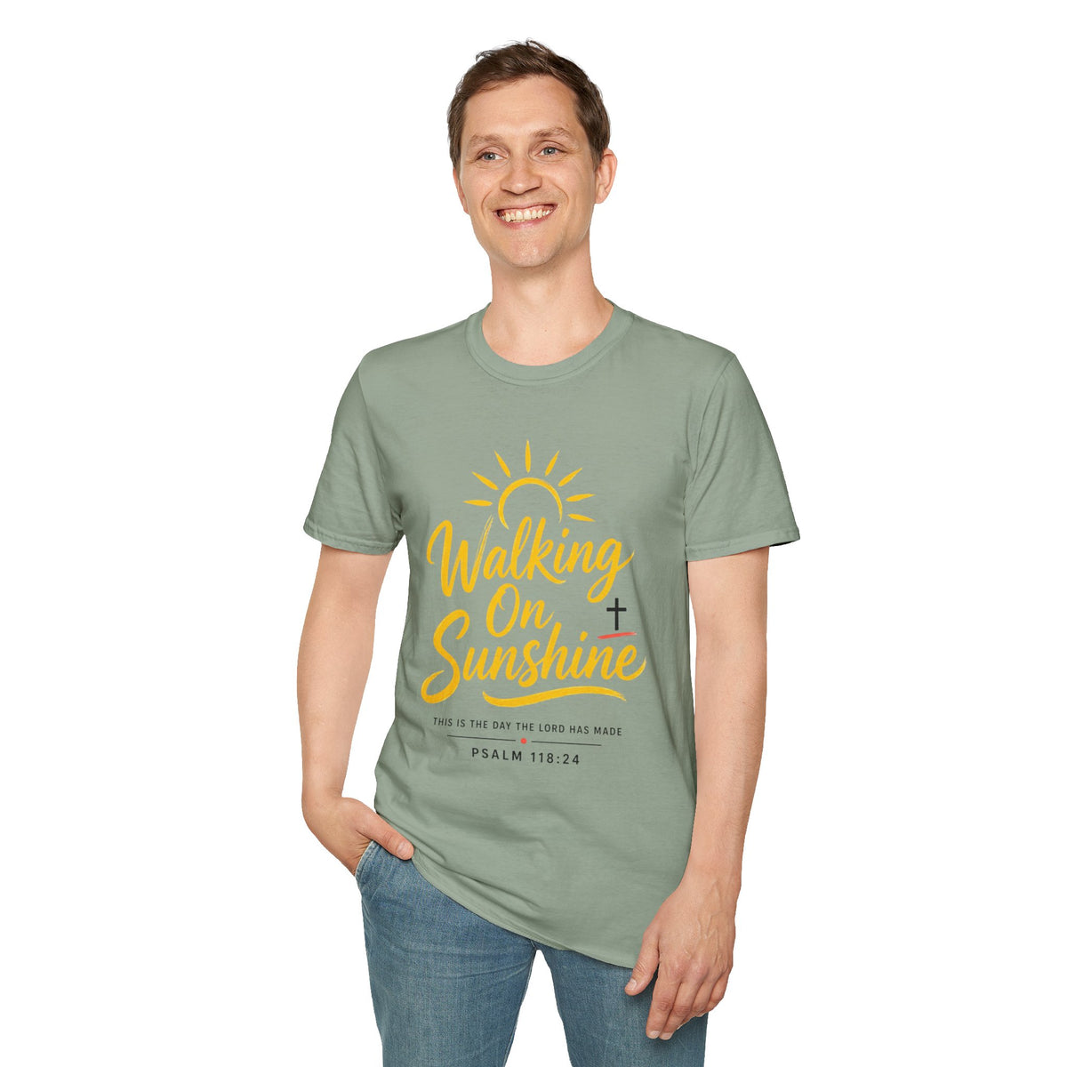 Walking on Sunshine Psalms 118:24 Softstyle T-Shirt