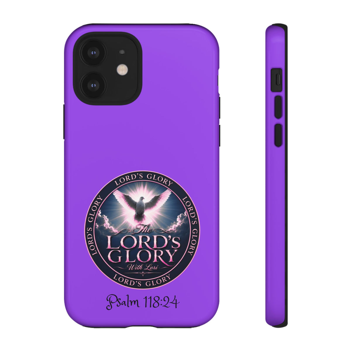 Christian Phone Case – "Lord's Glory with Lori" Dove Design Tough Case (Protective Phone Cover)