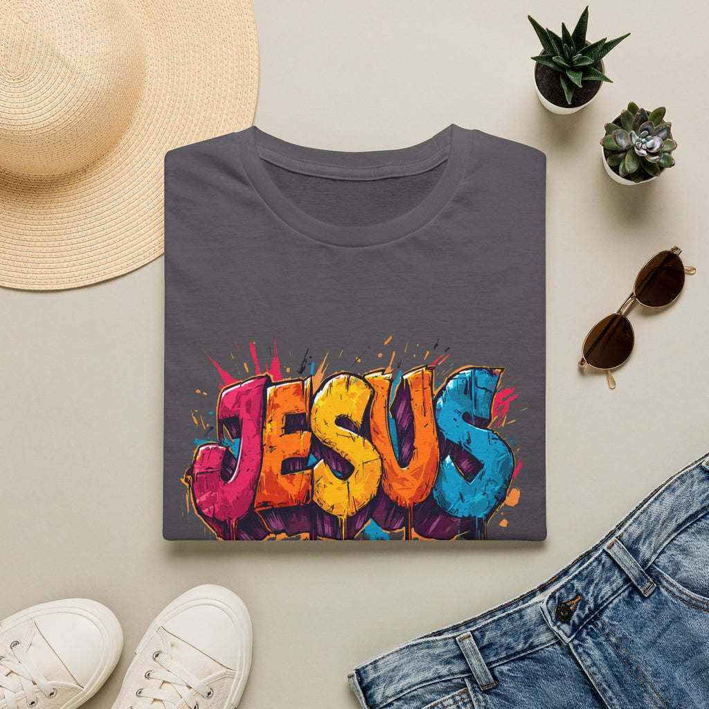 JESUS  Splash T-Shirt | Colorful Street Art Christian Tee