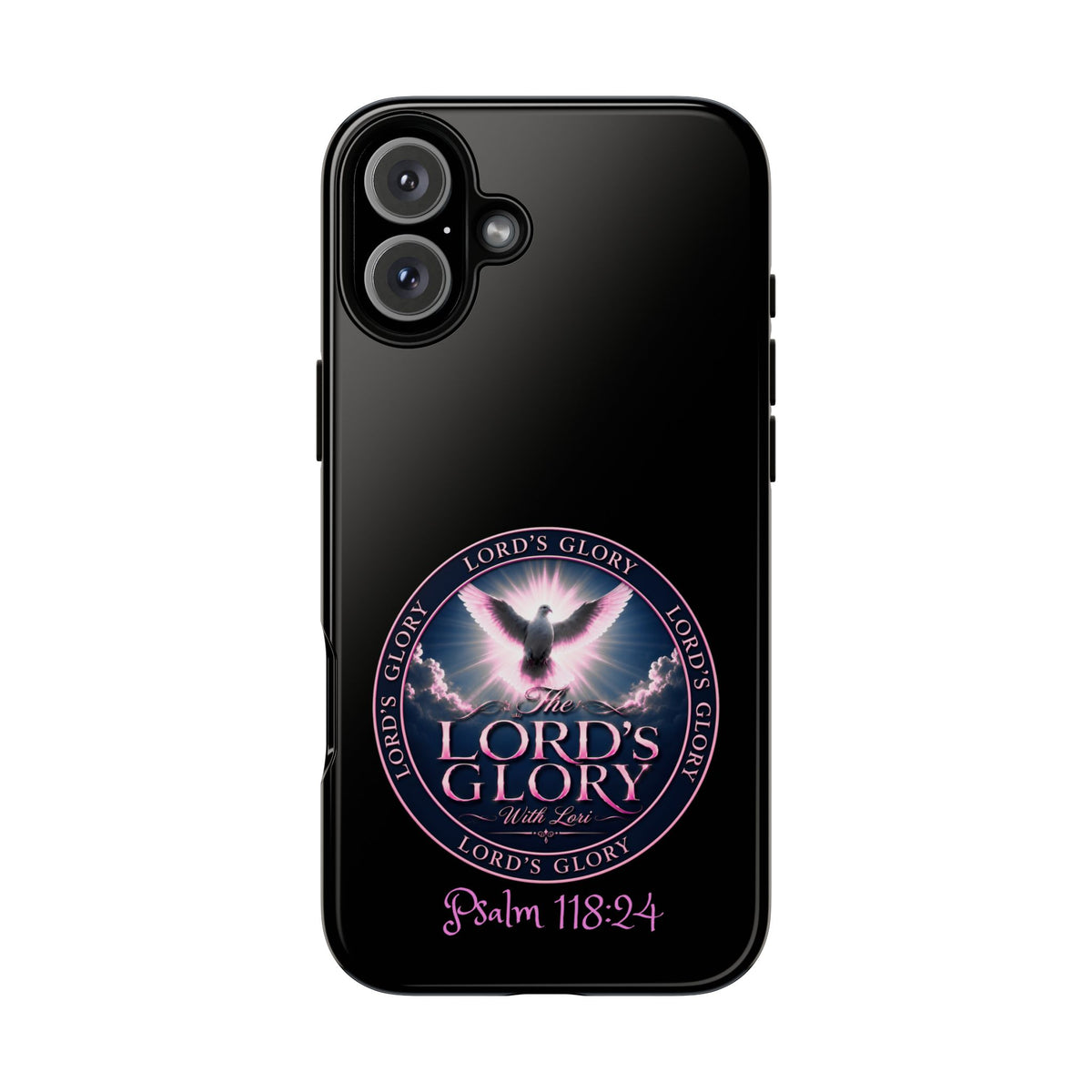 Christian Phone Case – "Lord's Glory with Lori" Dove Design Tough Case (Protective Phone Cover)