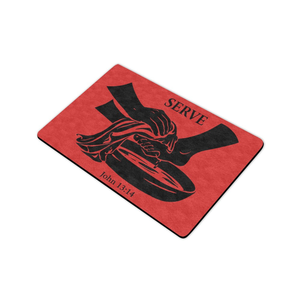 Serve John 13:14 - Doormat 23.6"x15.7"  Made In usa