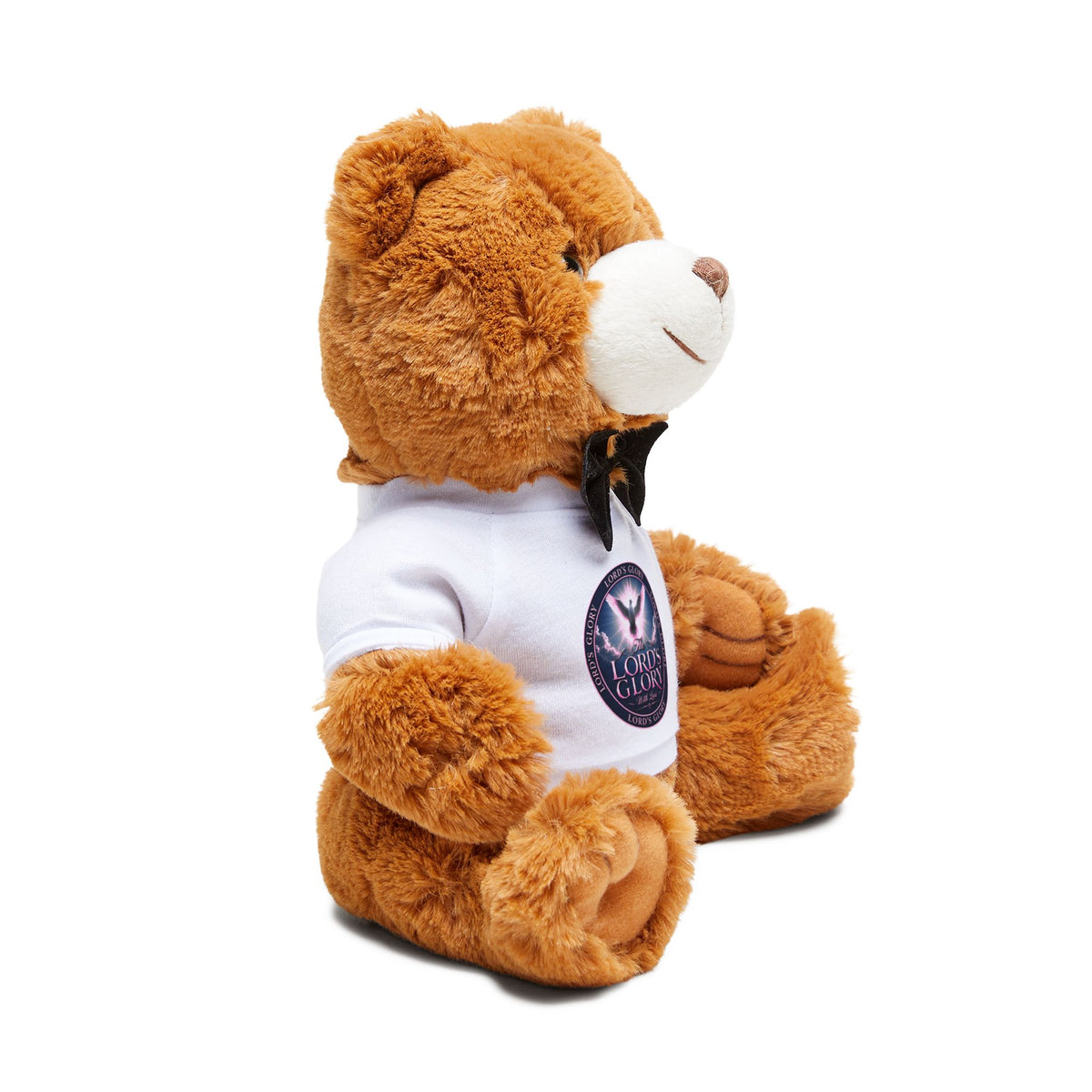 Plush Teddy Bear with 'Lords of Glory with Lori' Logo T-Shirt