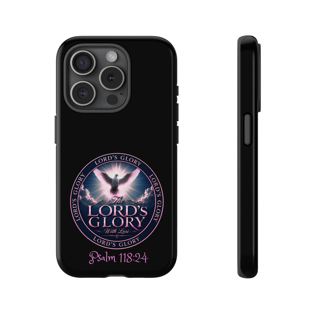 Christian Phone Case – "Lord's Glory with Lori" Dove Design Tough Case (Protective Phone Cover)