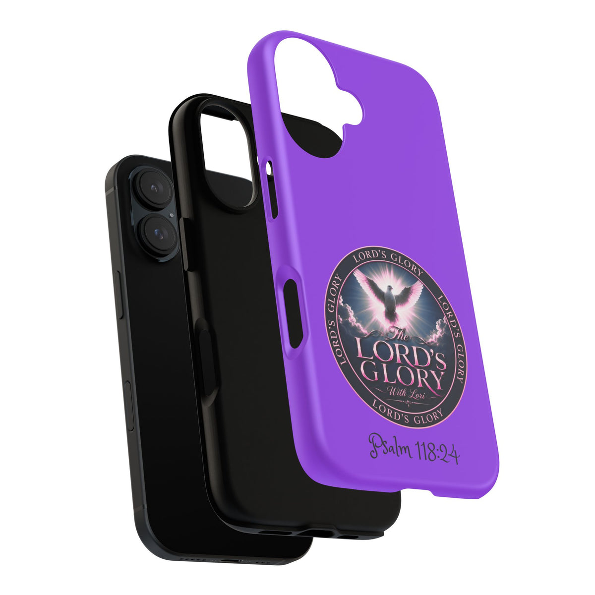 Christian Phone Case – "Lord's Glory with Lori" Dove Design Tough Case (Protective Phone Cover)
