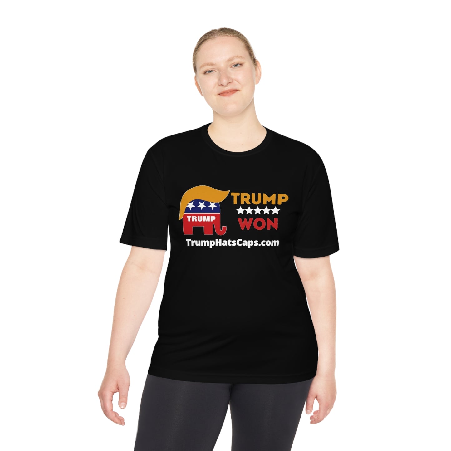 Trump Won (TrumpHatsCaps.com) Unisex Moisture Wicking Tee