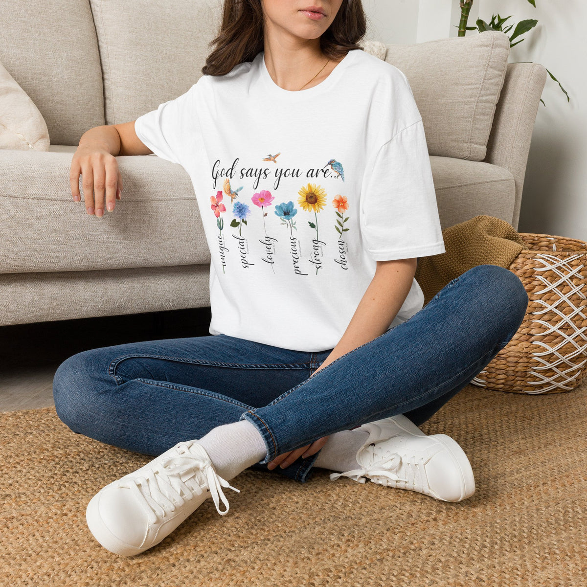 God Says You Are Loved Wildflower T-Shirt