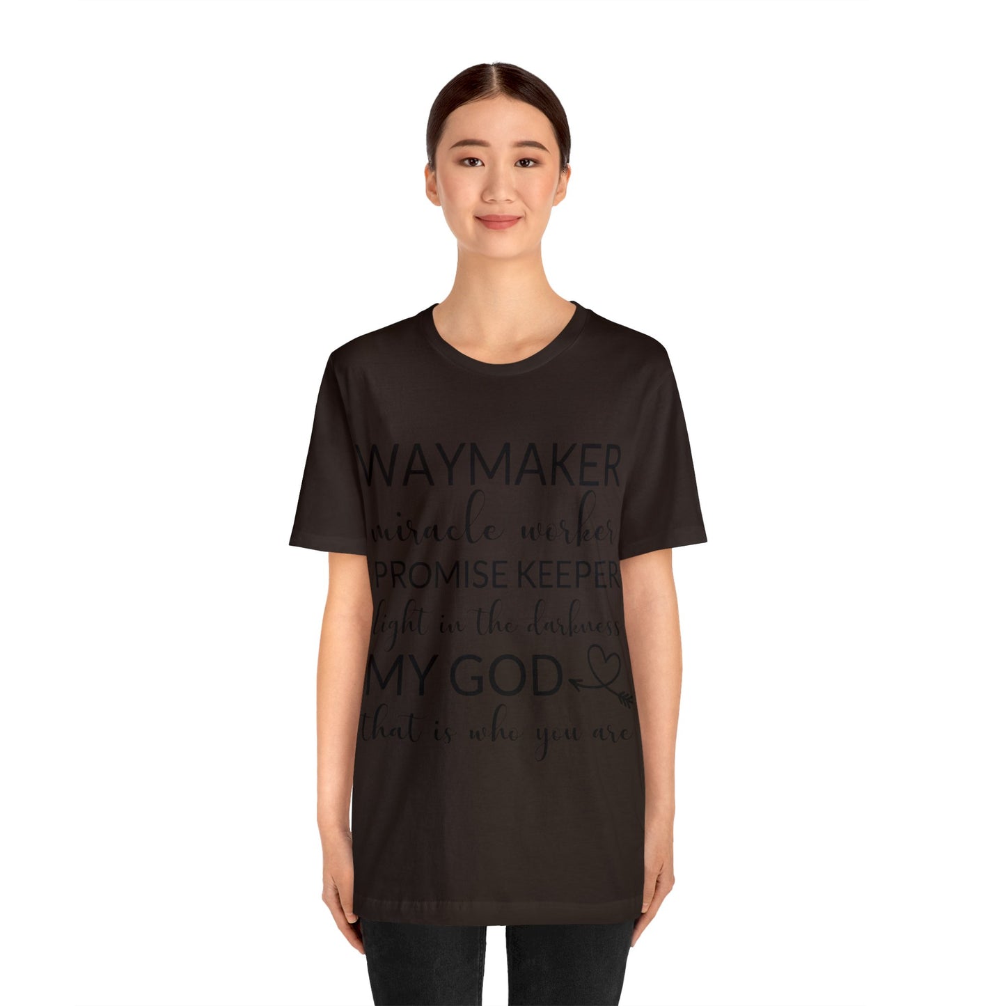 Waymaker Promise Keeper Light in the Darkness - Unisex Jersey Short Sleeve Tee