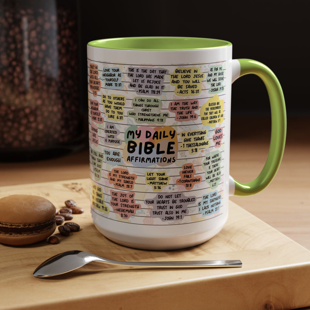 My Daily Bible Affirmations Coffee Mug 15oz/11oz